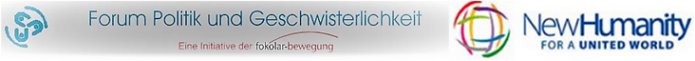 Logo von Forum Politik und Geschwisterlichkeit und New Humanity
